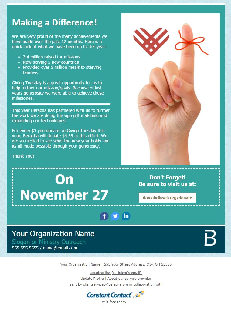 Making a difference example